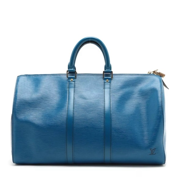 Louis Vuitton Epi Keepall 45 Bleu M42977 - Picture 2 of 15